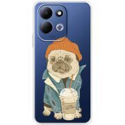 Прозорий чохол BoxFace Xiaomi Redmi 17 Dog Coffeeman