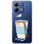 Прозорий чохол BoxFace Xiaomi Redmi 17 Segull in Cofee Pool