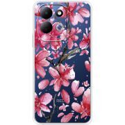 Прозорий чохол BoxFace Xiaomi Redmi 17 Pink Magnolia