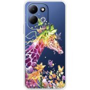 Прозорий чохол BoxFace Xiaomi Redmi 17 Colorful Giraffe