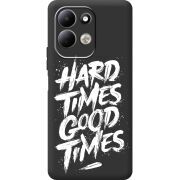 Чорний чохол BoxFace Xiaomi Redmi 17 Hard Times Good Times