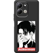 Чорний чохол BoxFace Xiaomi Redmi 17 Attack On Titan - Ackerman