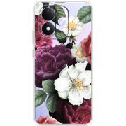Прозорий чохол BoxFace Xiaomi Redmi Note 17 Floral Dark Dreams
