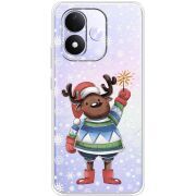 Прозорий чохол BoxFace Xiaomi Redmi Note 17 Christmas Deer with Snow