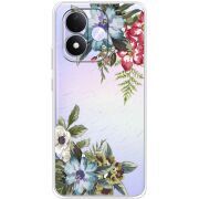 Прозорий чохол BoxFace Xiaomi Redmi Note 17 Floral
