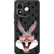 Чорний чохол BoxFace Xiaomi Redmi Note 17 looney bunny