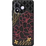 Чорний чохол BoxFace Xiaomi Redmi Note 17 FranceFlowers