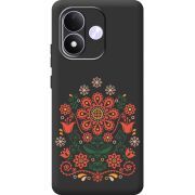 Чорний чохол BoxFace Xiaomi Redmi Note 17 Ukrainian Ornament