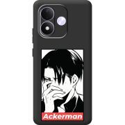 Чорний чохол BoxFace Xiaomi Redmi Note 17 Attack On Titan - Ackerman