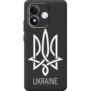 Чорний чохол BoxFace Xiaomi Redmi Note 17 Тризуб монограмма ukraine