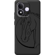 Чорний чохол BoxFace Xiaomi Redmi Note 17 Horse