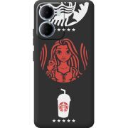 Чорний чохол BoxFace Xiaomi Redmi 15A RedWhite Coffee