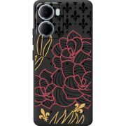 Чорний чохол BoxFace Xiaomi Redmi 15A FranceFlowers