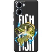 Чорний чохол BoxFace Xiaomi Redmi 15A Fish