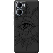 Чорний чохол BoxFace Xiaomi Redmi 15A Eye