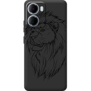Чорний чохол BoxFace Xiaomi Redmi 15A Lion
