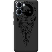 Чорний чохол BoxFace Xiaomi Redmi 15A Hugin and Munin