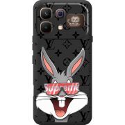 Чорний чохол BoxFace Infinix Note 60 Pro looney bunny