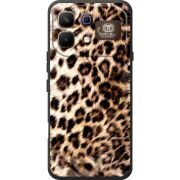Чорний чохол BoxFace Infinix Note 60 Pro Леопардовий