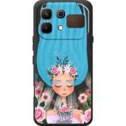 Прозорий чохол BoxFace Infinix Note 60 Blue Hair