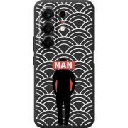 Чорний чохол BoxFace Tecno Camon 50 Man Pattern