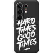 Чорний чохол BoxFace Tecno Camon 50 Hard Times Good Times