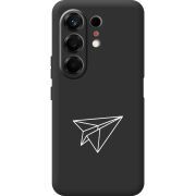 Чорний чохол BoxFace Tecno Camon 50 Paper Plane