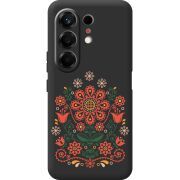 Чорний чохол BoxFace Tecno Camon 50 Ukrainian Ornament