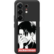 Чорний чохол BoxFace Tecno Camon 50 Attack On Titan - Ackerman