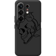 Чорний чохол BoxFace Tecno Camon 50 Skull and Roses