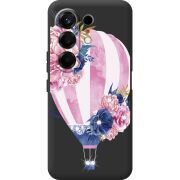 Чохол зі стразами Tecno Camon 50 Pink Air Baloon