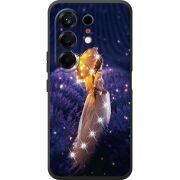 Чохол зі стразами Tecno Camon 50 Girl with Umbrella