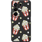 Прозорий чохол BoxFace Tecno Camon 50 с 3D-глазками Popcorn