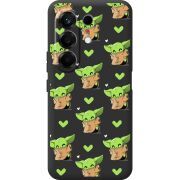 Прозорий чохол BoxFace Tecno Camon 50 Pattern Baby Yoda