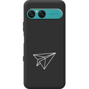 Чорний чохол BoxFace Sony Xperia 10 VII Paper Plane