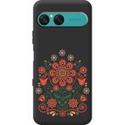Чорний чохол BoxFace Sony Xperia 10 VII Ukrainian Ornament