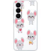 Прозорий чохол BoxFace Samsung Galaxy S26 FE (S741) с 3D-глазками Mouse