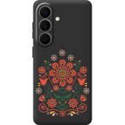 Чорний чохол BoxFace Samsung Galaxy S26 FE (S741) Ukrainian Ornament