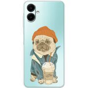 Прозорий чохол BoxFace Samsung Galaxy A07s (A077) Dog Coffeeman