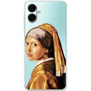 Прозорий чохол BoxFace Samsung Galaxy A07s (A077) Девушка с жемчужной серёжкой