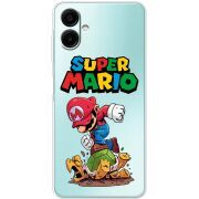 Прозорий чохол BoxFace Samsung Galaxy A07s (A077) Super Mario