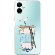 Прозорий чохол BoxFace Samsung Galaxy A07s (A077) Segull in Cofee Pool