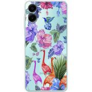 Прозорий чохол BoxFace Samsung Galaxy A07s (A077) Flamingo