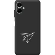 Чорний чохол BoxFace Samsung Galaxy A07s (A077) Paper Plane