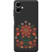 Чорний чохол BoxFace Samsung Galaxy A07s (A077) Ukrainian Ornament