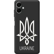 Чорний чохол BoxFace Samsung Galaxy A07s (A077) Тризуб монограмма ukraine