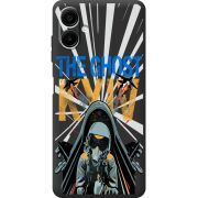 Чорний чохол BoxFace Samsung Galaxy A07s (A077) Привид Києва в дії