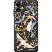 Чорний чохол BoxFace Samsung Galaxy A07s (A077) Ластівки