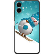 Чохол BoxFace Samsung Galaxy A08 (A085) Skier Snowman