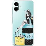 Прозорий чохол BoxFace Samsung Galaxy A08 (A085) City Girl